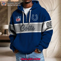 Indianapolis Colts Waffle Half Zip Hoodie