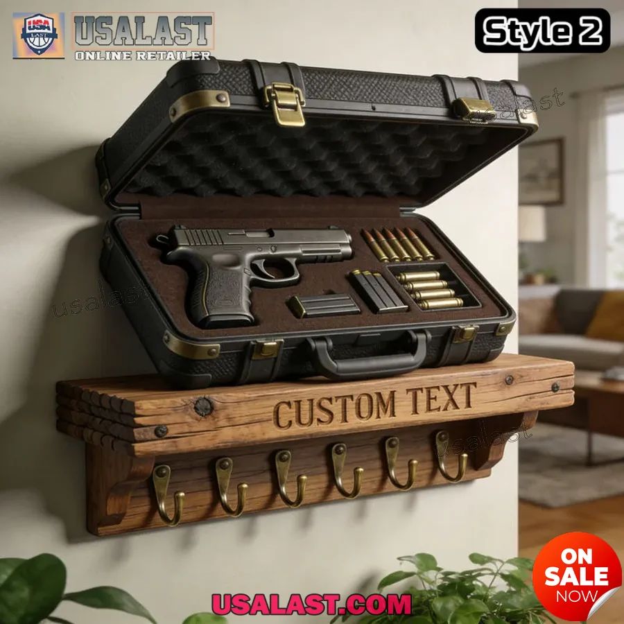 Personalized Handgun Case Wall Key Holder