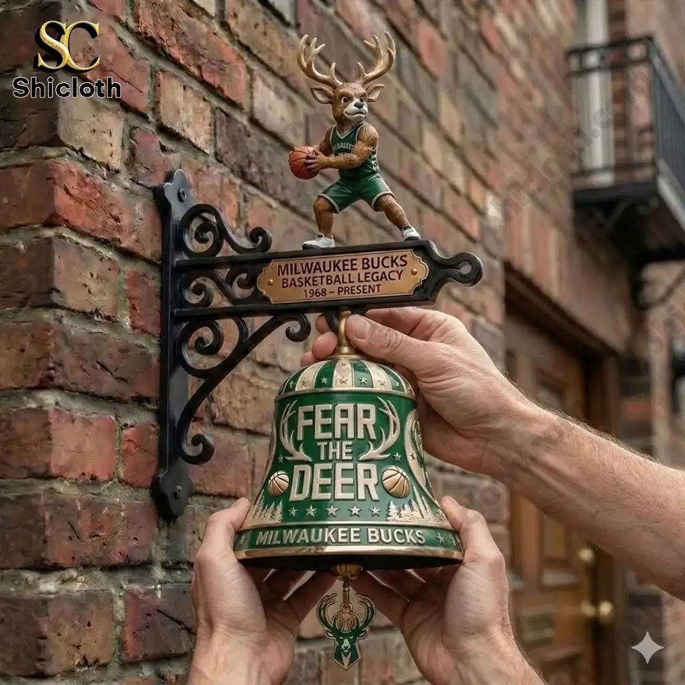 Milwaukee Bucks Feer The Deer Wall Bell