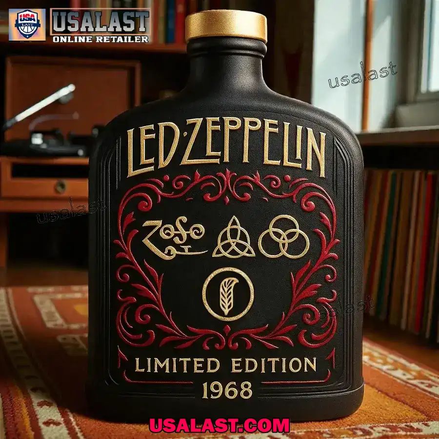 Led Zeppelin Band 1968 Tribute Whisky Bottle