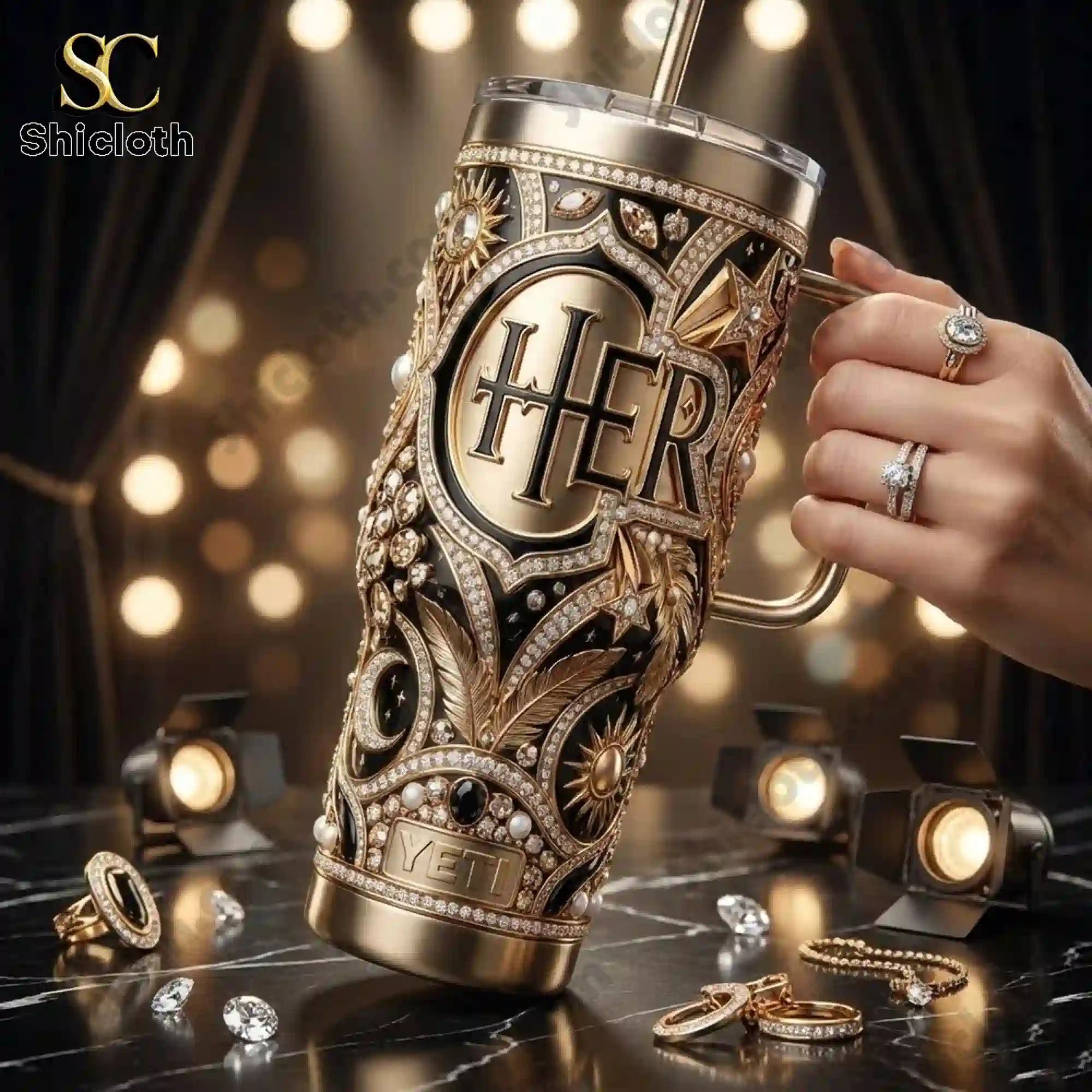 Cher Singer 40oz Tumbler With Handle