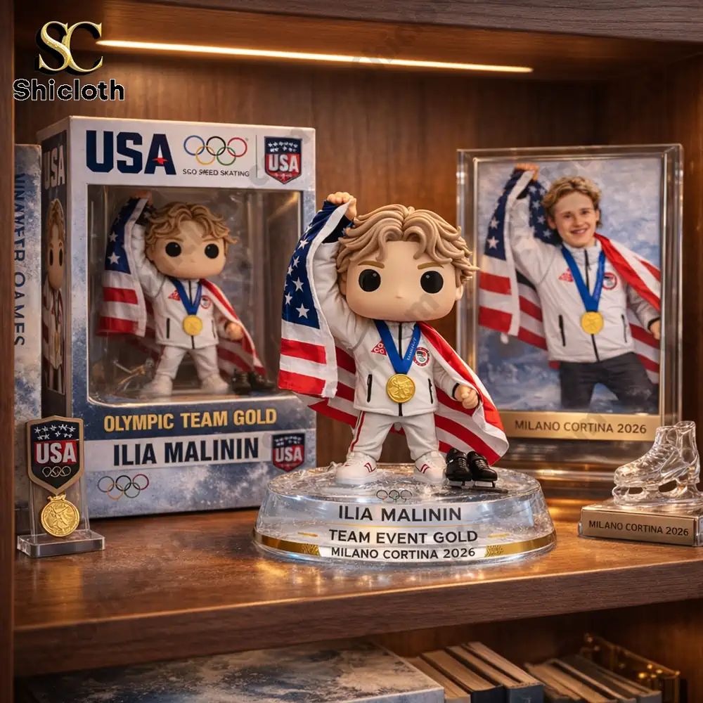 Ilia Malinin Olympic Team Gold Milano Cortina 2026 Collector Edition Pop Figure Doll