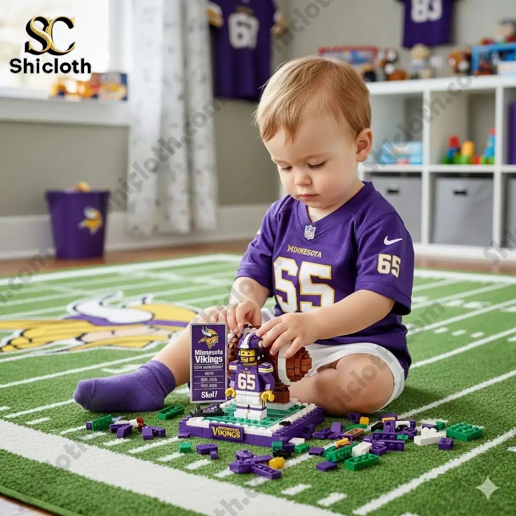 Minnesota Vikings 65th Anniversary Brick Set