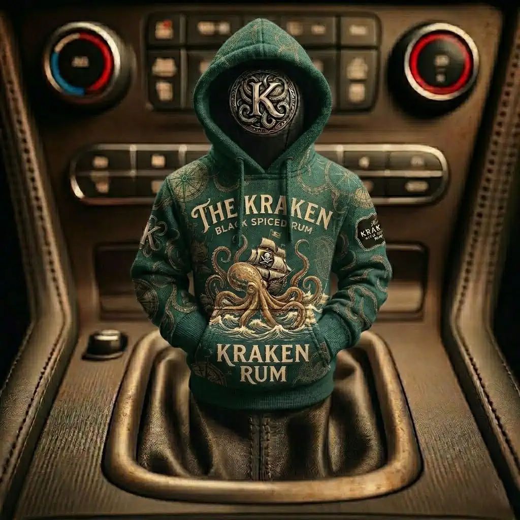 The Kraken Rum Edition 3d Octopus Car Gear Shifts Hoodies