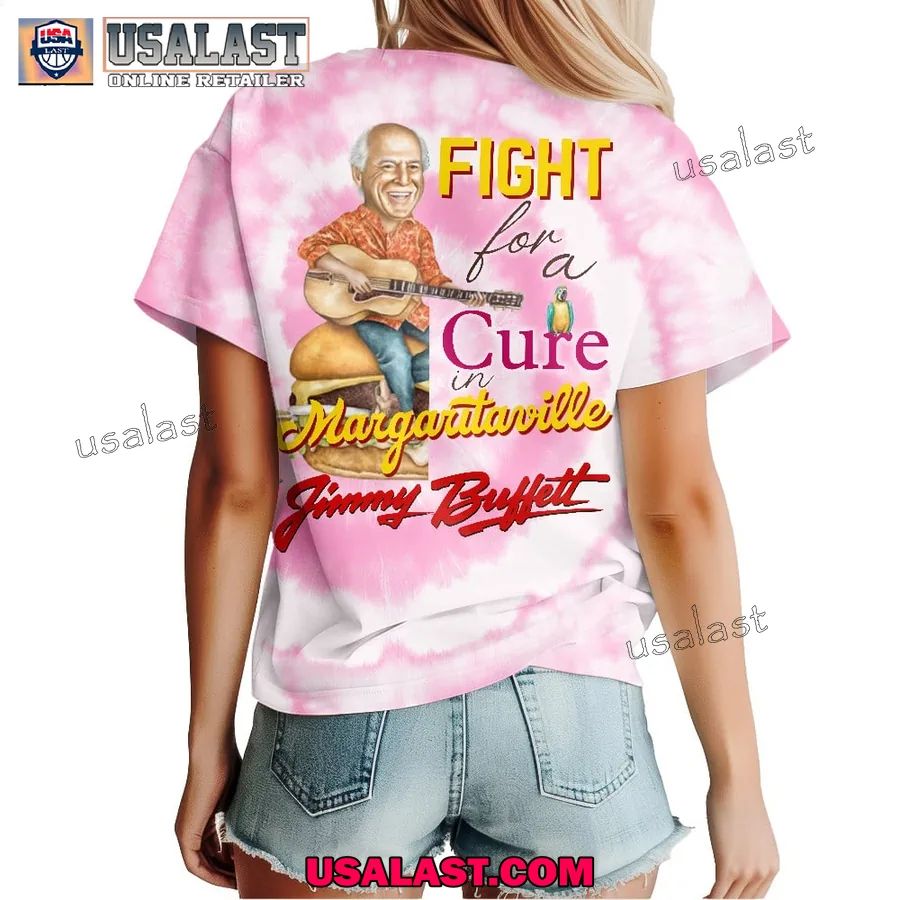 Jimmy Buffett Breast Cancer Awareness 3D Shirt