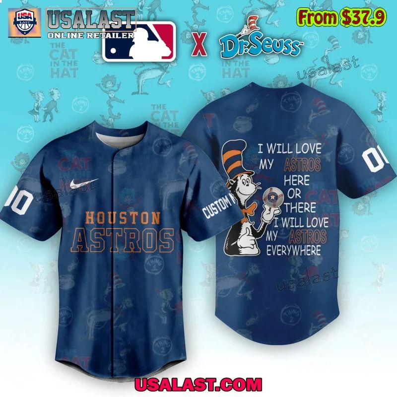 Houston Astros x Dr Seuss Baseball Jersey