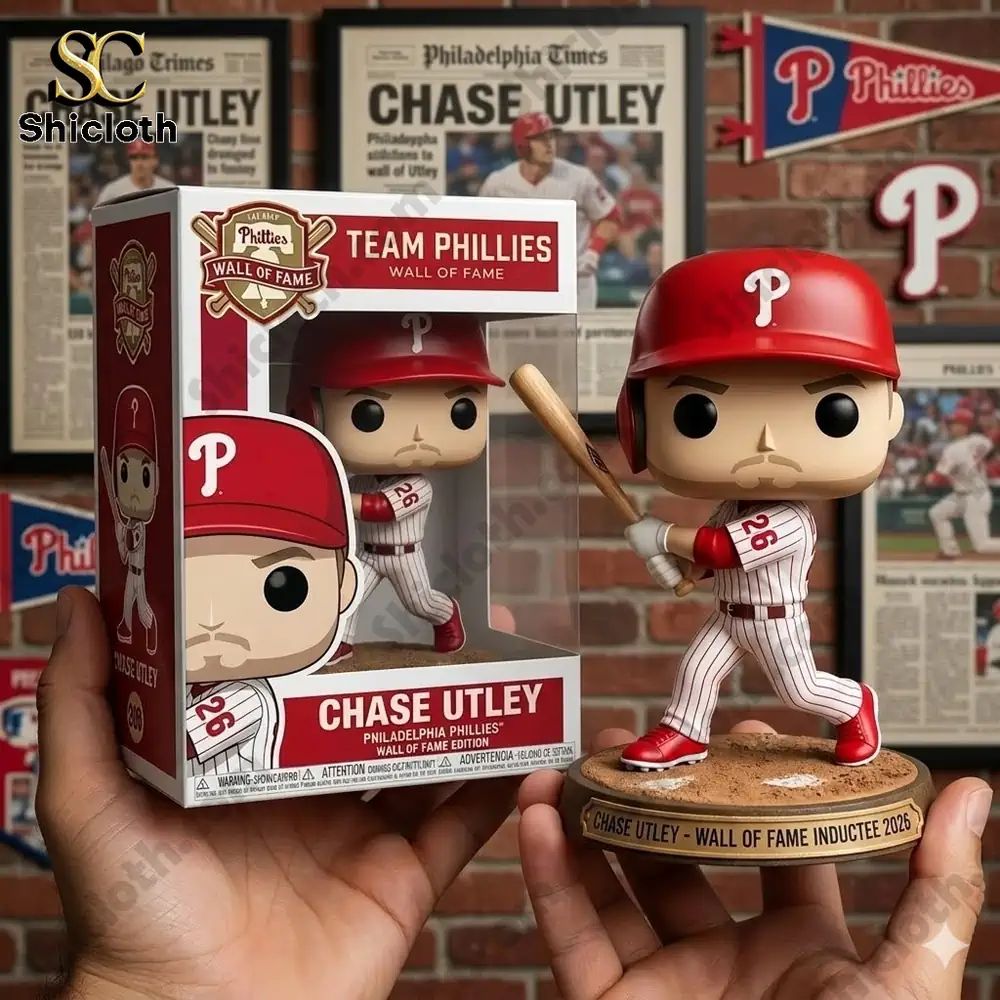 Philadelphia Phillies Chase Utley Wall Of Fame Inductee 2026 Pop! Figure