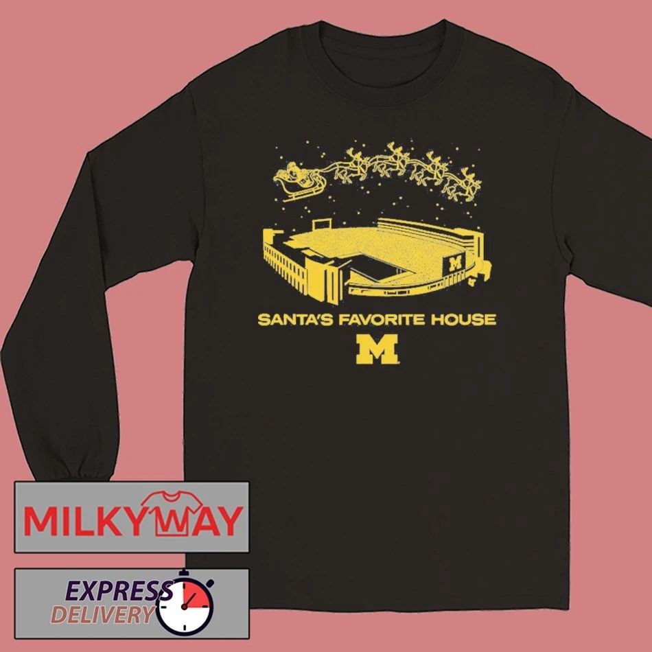 Michigan Football Santa’s Favorite House shirt