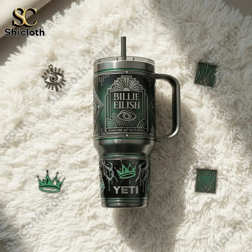 Billie Eilish 40Oz Yeti Tumbler With Handle