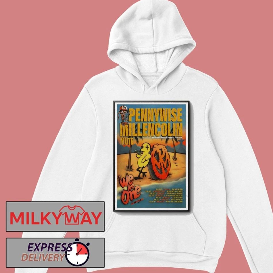 Pennywise Millencolin 2026 Co-Headlining South America Tour Poster shirt