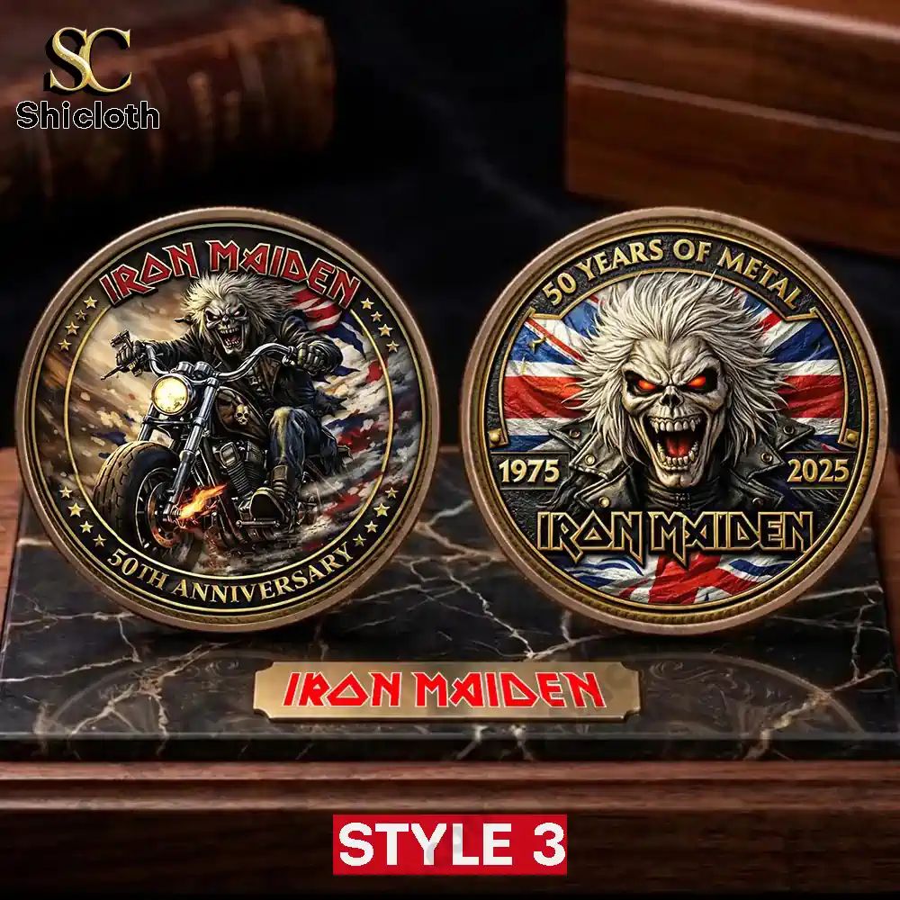 Iron Maiden Eddie 50th Anniversary Commemorative Limited Coin