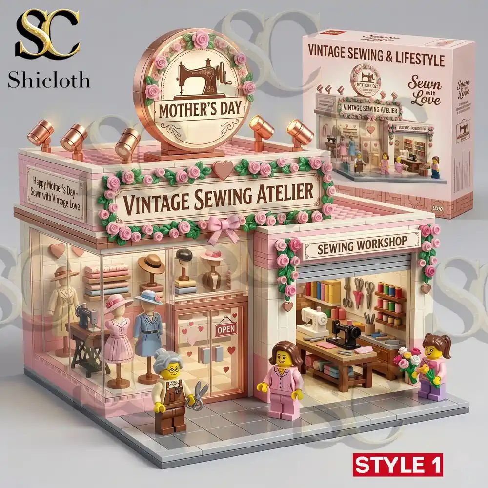 Mother’s Day Vintage Sewing Atelier Building Block Set