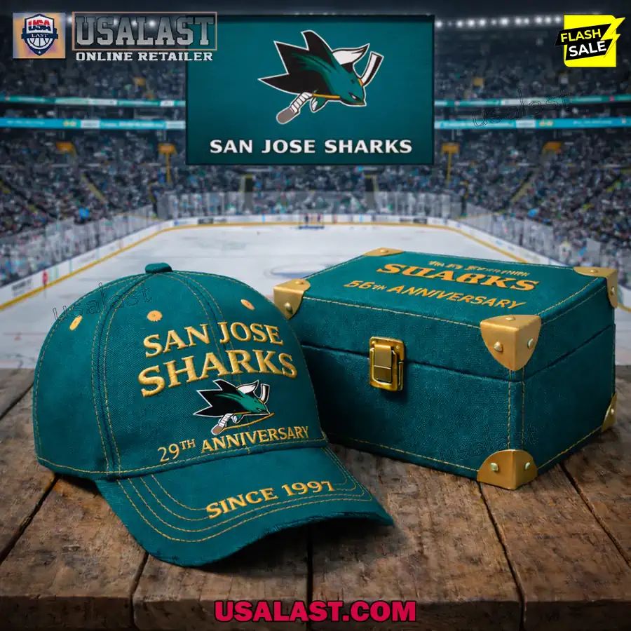 San Jose Sharks 29th Anniversary 1997-2026 Classic Cap
