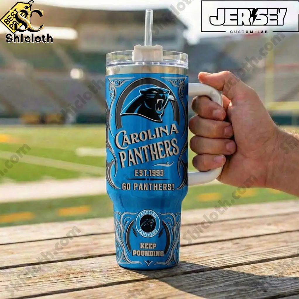 Carolina Panthers Keep Pounding Special YETI Tumbler