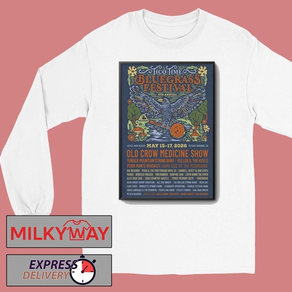 Tico Time Bluegrass Festival Outside Durango CO shirt