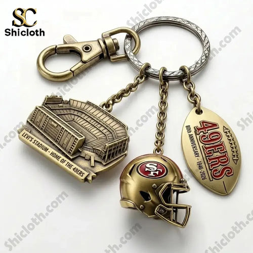 49ers 80th Anniversary Collector’s Keychain