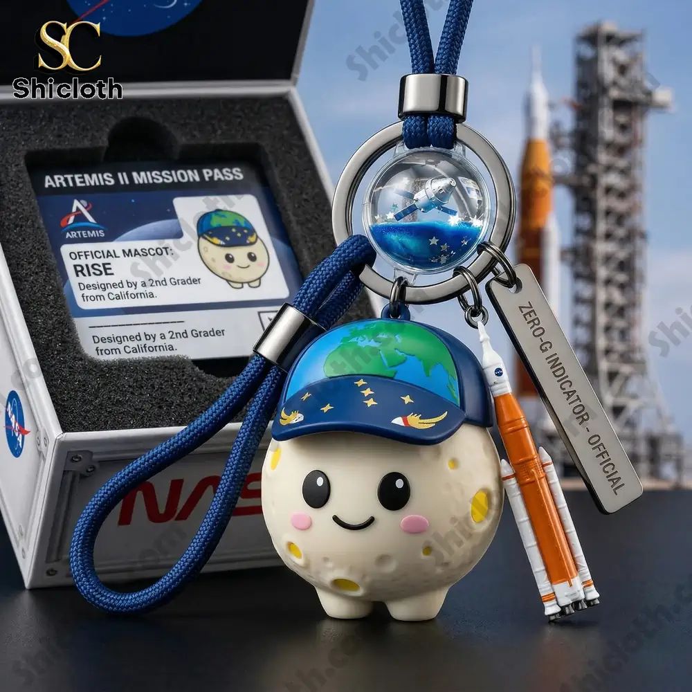 NASA Moon Artemis 2 Mission Pass Limited Keychain