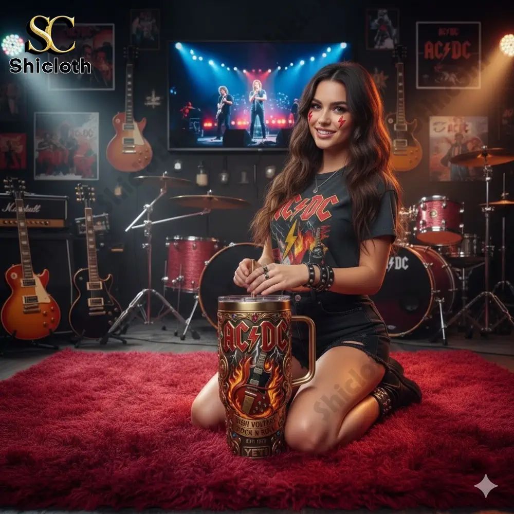 AC DC High Voltage Rock N Roll Tumbler