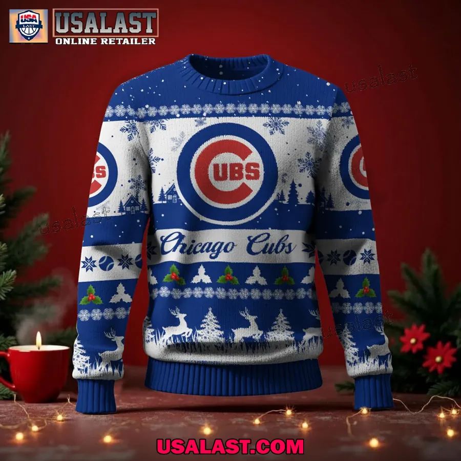 Chicago Cubs Ugly Christmas Sweater Jumper