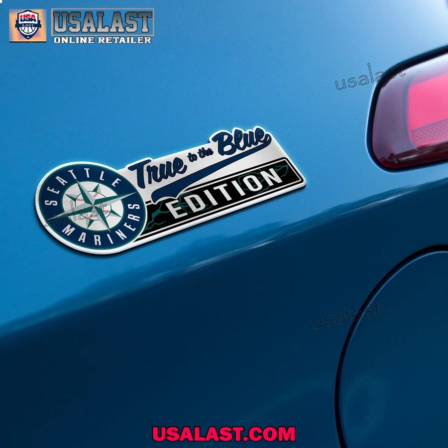 Seattle Mariners Edition Engraved Car Name Badge
