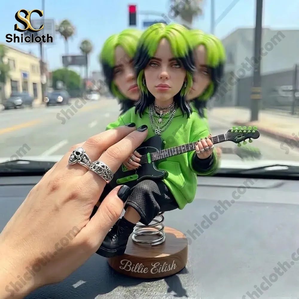 Billie Eilish Decor Car Dashboard Bobblehead