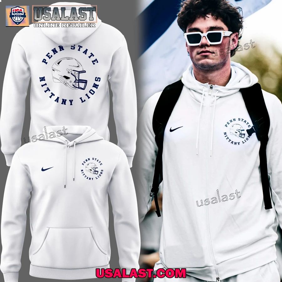 Penn State Nittany Lions White Outfit Hoodie, T-Shirt