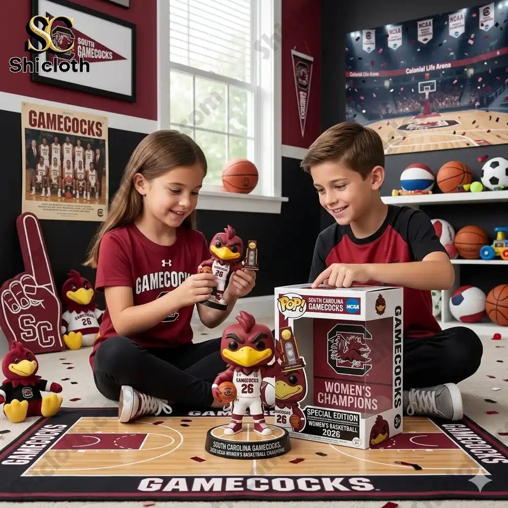 South Carolina Gamecocks 2026 NCAA Women’s Basketball Champions Pop! Figure