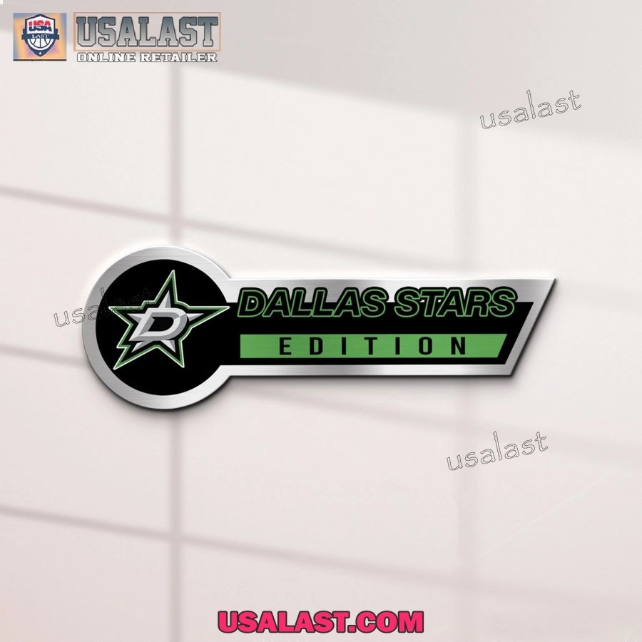Dallas Stars Edition 3D Engraved Car Name Emblem