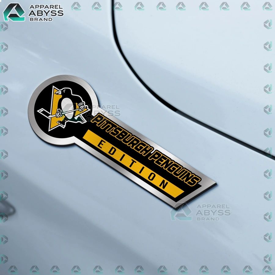 Pittsburgh Penguins Edition 3D Engraved Car Name Emblem