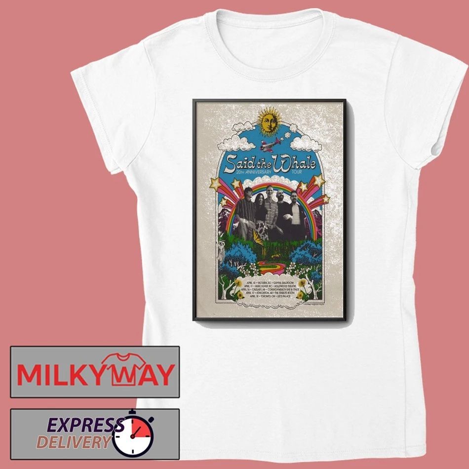 Said The Whale 20th Anniversary 2026 Shows Poster shirt