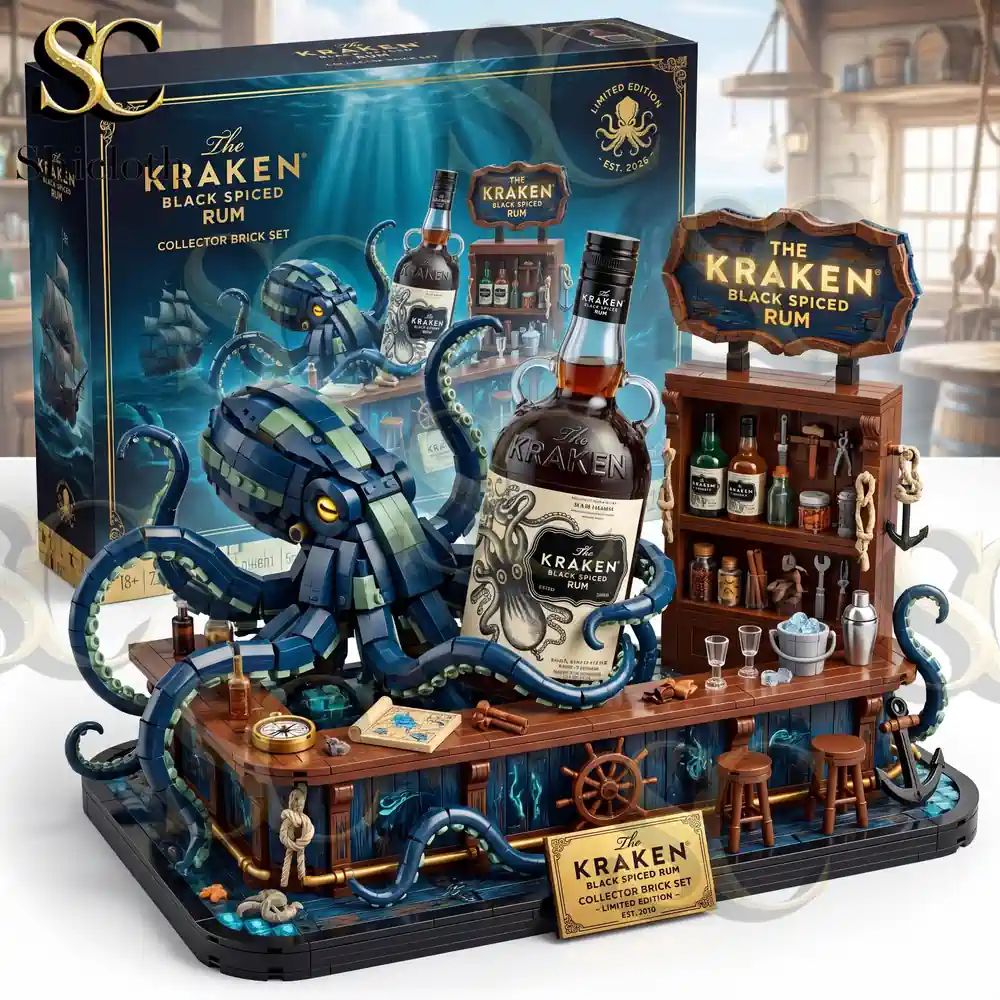 The Kraken Black Spiced Rum Deep Sea Legend Collector Brick Set