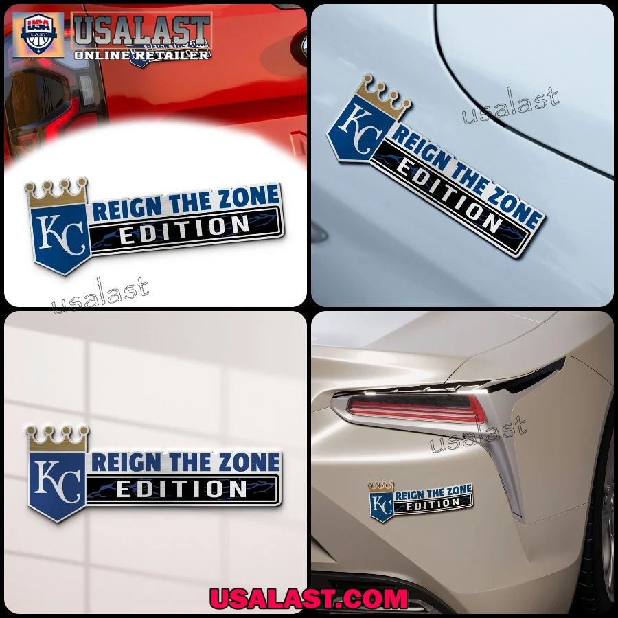Kansas City Royals Edition Engraved Car Name Badge