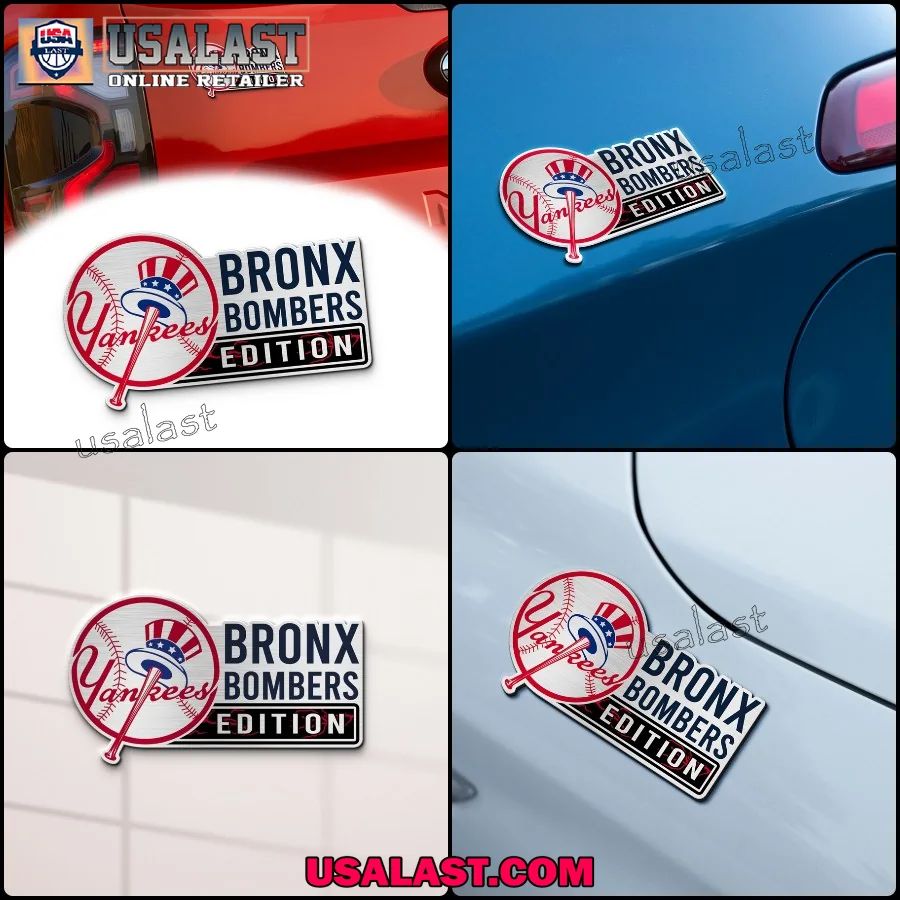 New York Yankees Edition Engraved Car Name Badge