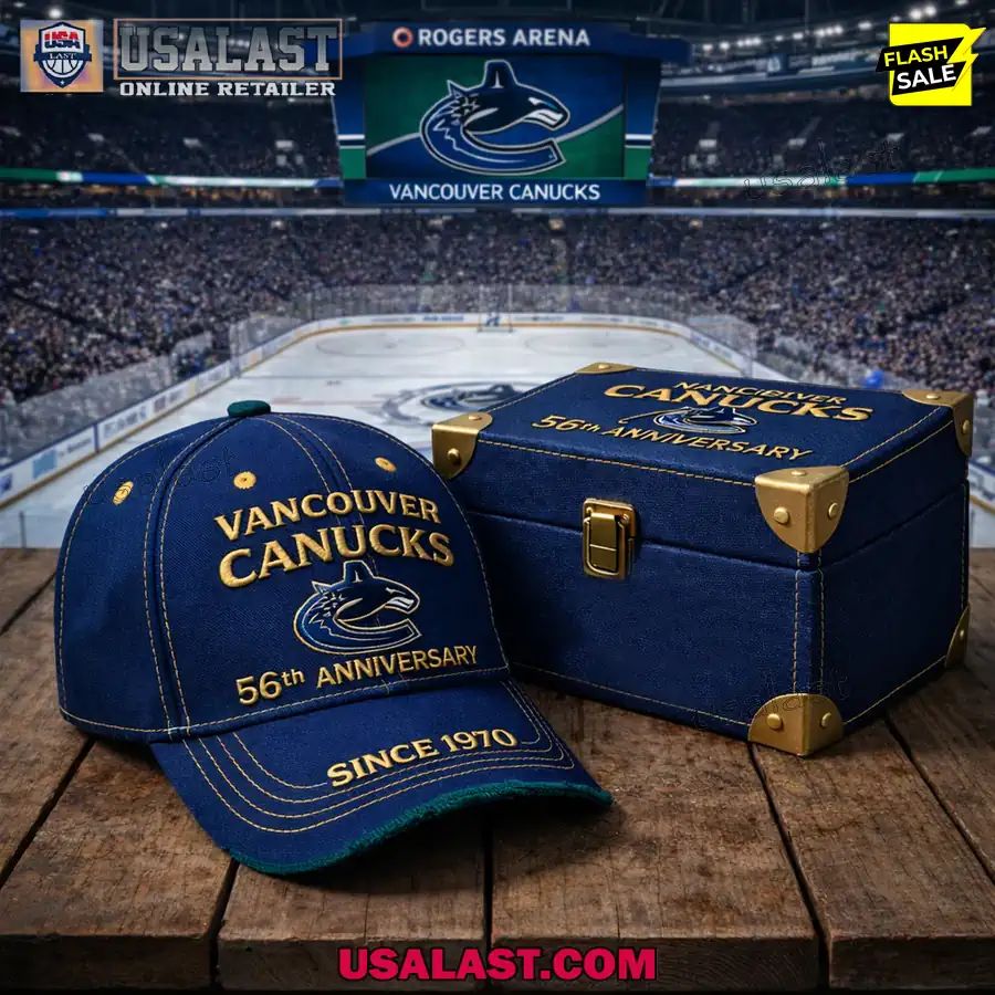 Vancouver Canucks 56th Anniversary 1970-2026 Classic Cap