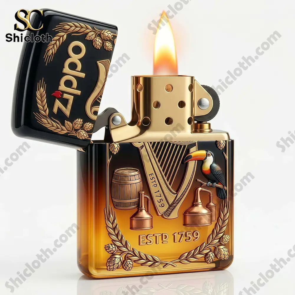 Guinness Brewery ESTD 1759 3D Zippo Lighter
