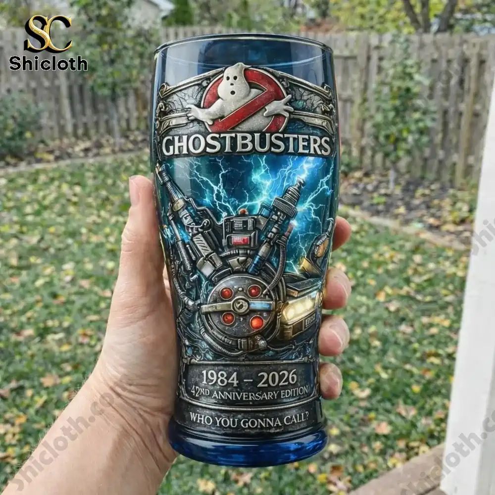 Ghostbusters Legacy 1984-2026 42nd Anniversary 3D Relief Pint Glass