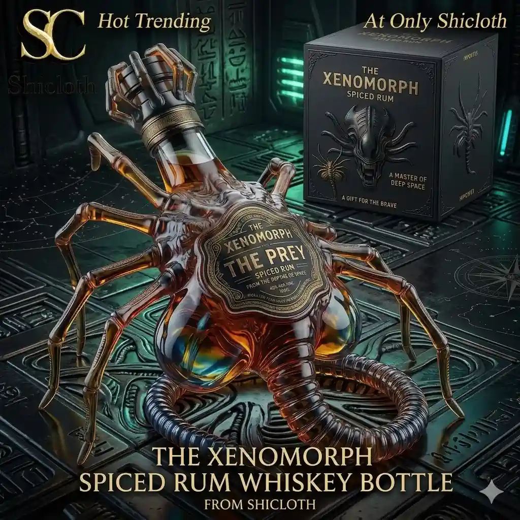 The Xenomorph Spiced Rum Whiskey Bottle