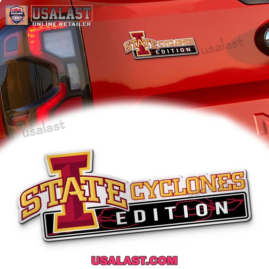 Iowa State Cyclones Edition 3D Car Badge Sticker