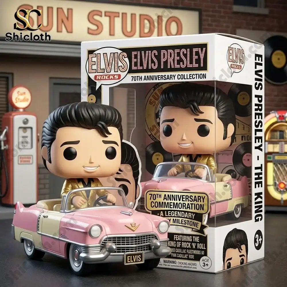 Elvis Presley Pink Cadillac 70th Anniversary Funko Pop! Figure