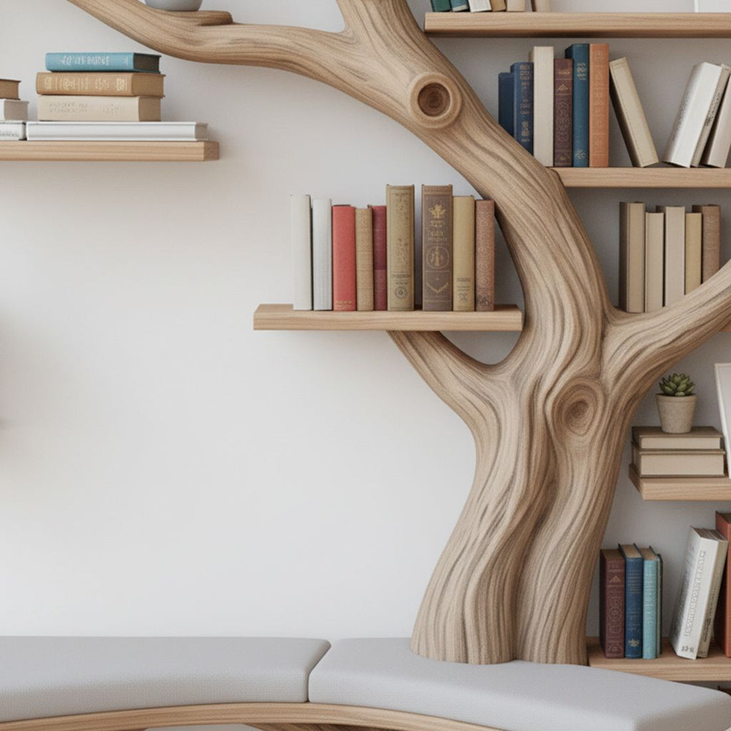Handcrafted Tree Branch Shelf – Functional Art for Your Walls