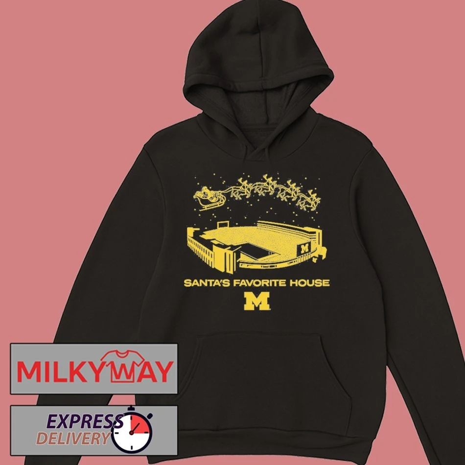 Michigan Football Santa’s Favorite House shirt