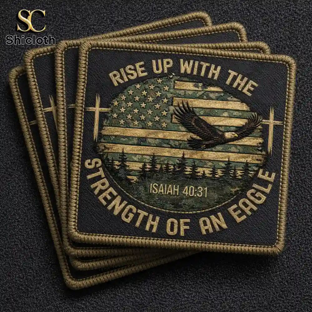 Isaiah 4031 Embroidered Hook & Loop Patch