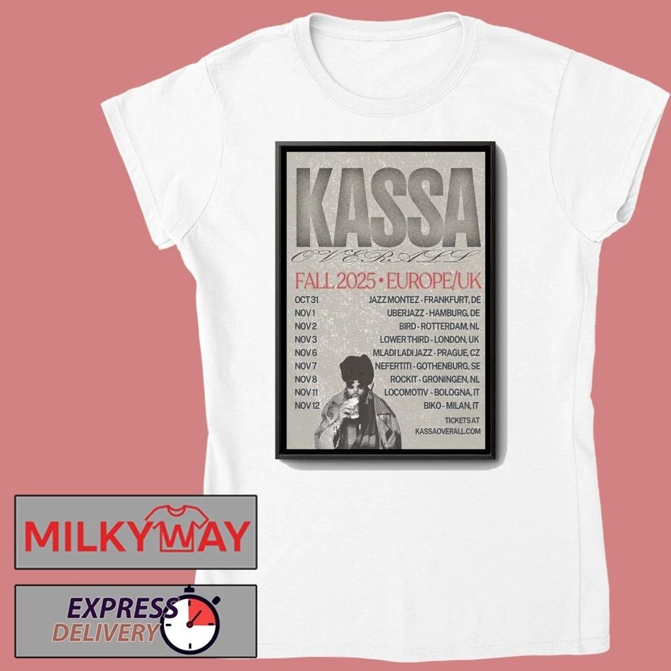 Kassa Overall Europe Tour 2025 Poster shirt