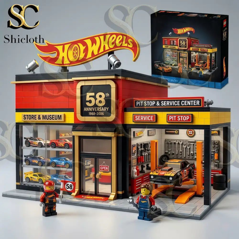 Wheels 58th Anniversary Collection Building Blocks Set