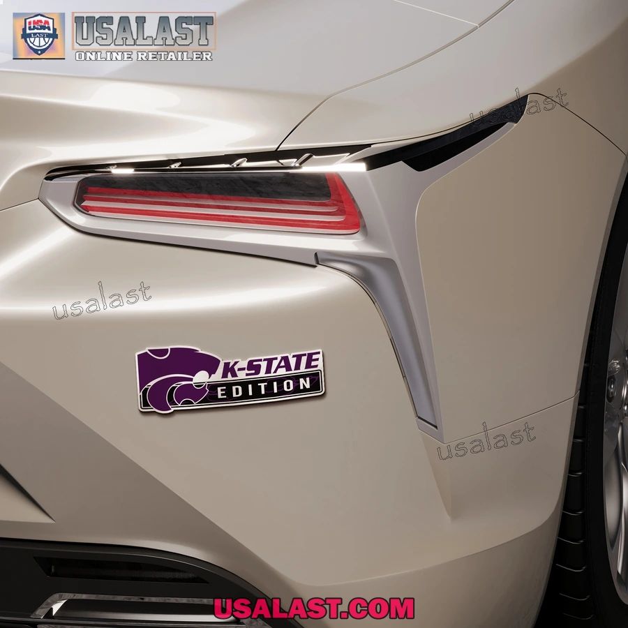 Kansas State Wildcats Edition 3D Car Badge Sticker