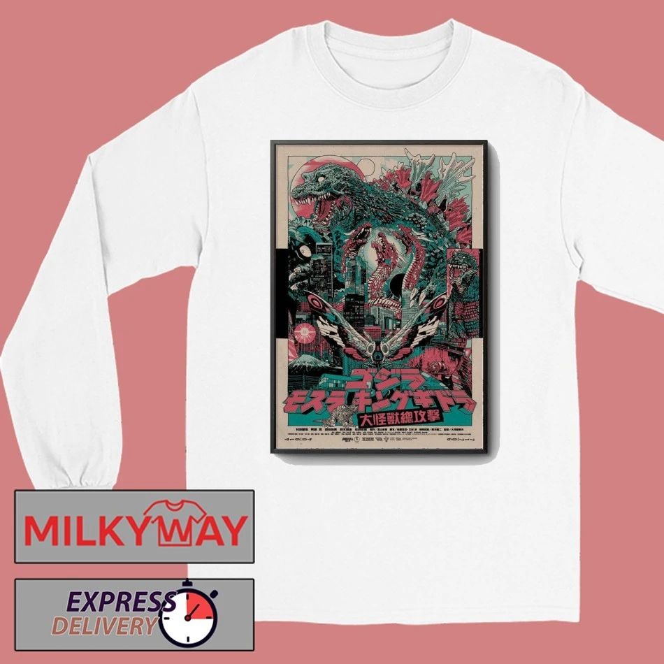 Tyler Stout GMK Giant Monsters All-Out Attack Japanese Edition Poster shirt