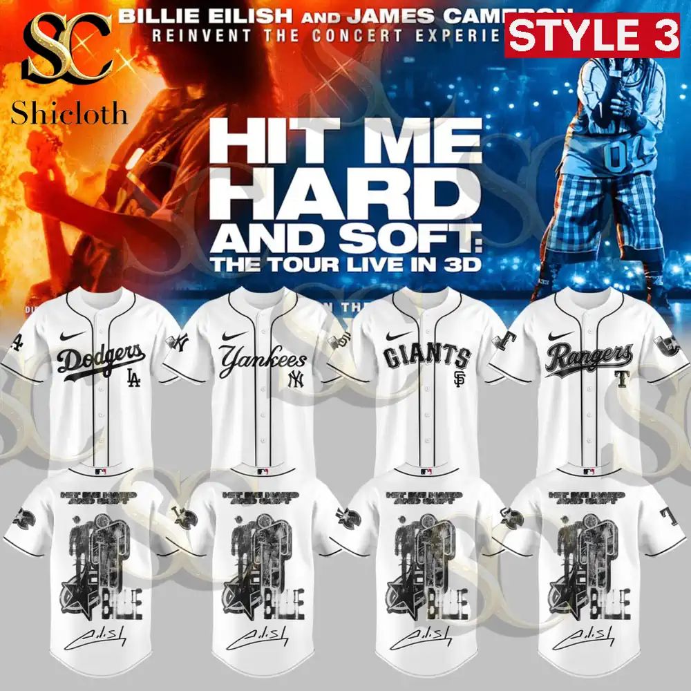 All Mlb Team X Billie Eilish Hit Me Hard And Soft Tour Edition 2026 Tour Jersey