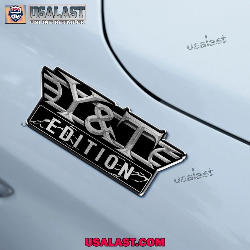 Y&T Rock Band Edition 3D Engraved Car Emblem Sticker