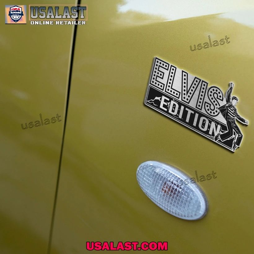 Elvis Presley Edition 3D Engraved Car Emblem Sticker