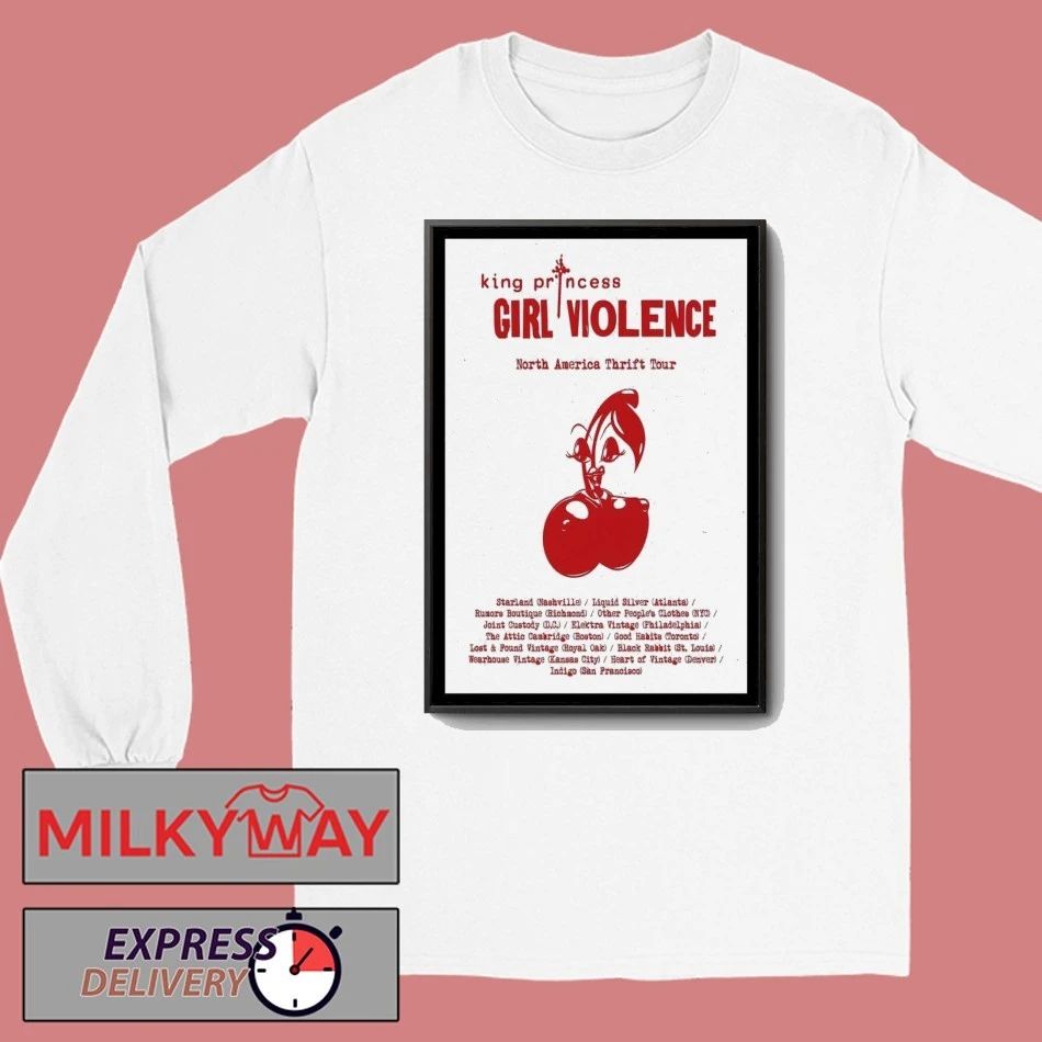 King Princess North America Thrift Tour 2025 Poster shirt